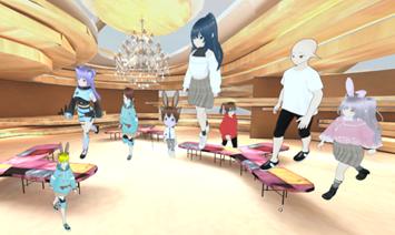 Experiencing the metaverse via avatars they created