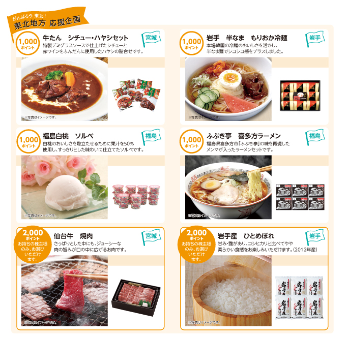 東北地方の特産品