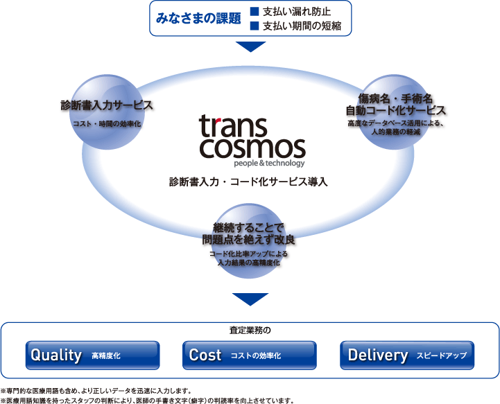 図：診断書入力・コード化サービス導入