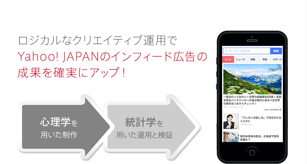 ロジカルなクリエイティブ運用でYahoo！ JAPANのインフィード広告の成果を確実にアップ！