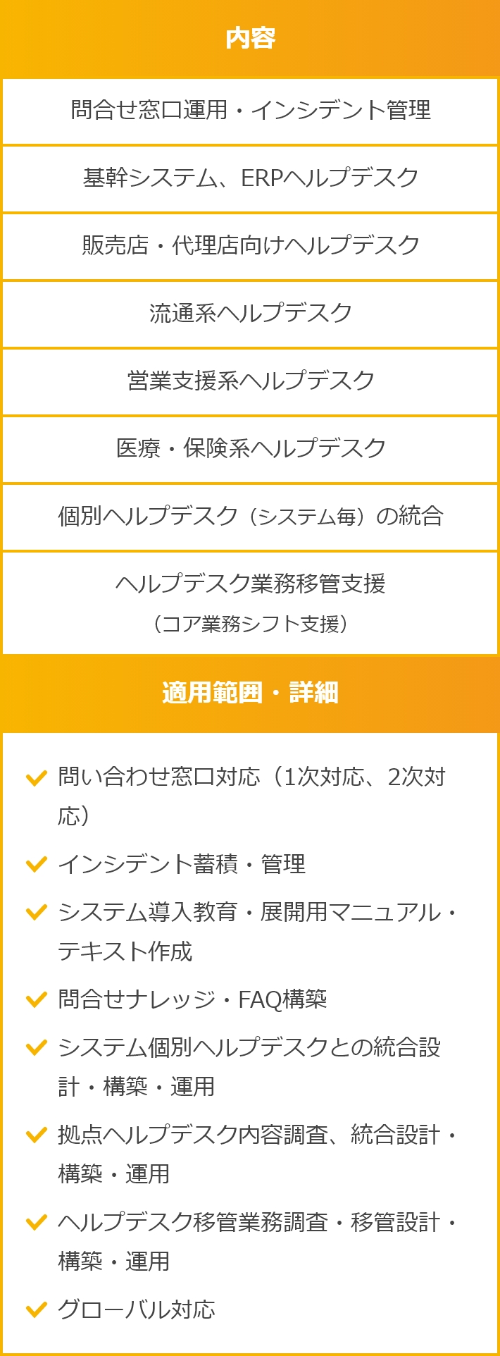 業務ヘルプデスク：専門知識を保有した 利用者視点のサポート