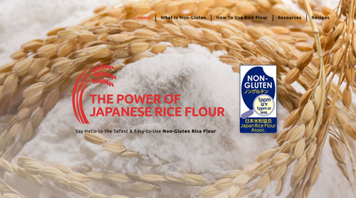 THE POWER OF JAPANESE RICE　FLOUR Webサイト