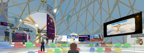 Event hall in the metaverse