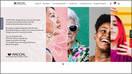 ワコールベトナム ECサイト