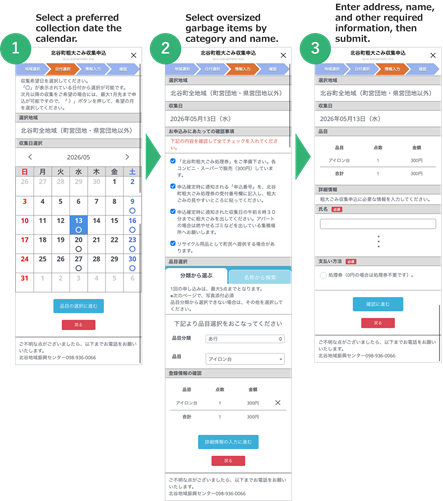 Application process via Tendo City LINE official account