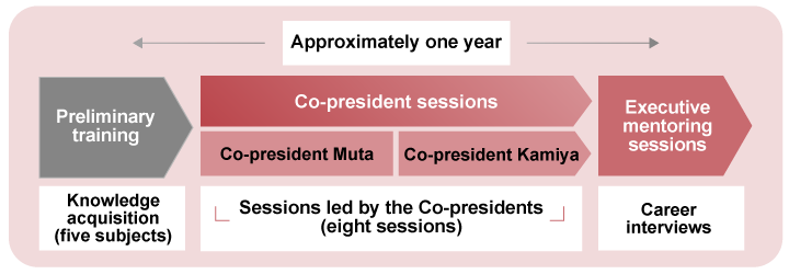 Management Academy program flow (for illustration purposes only)