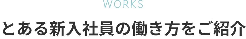 とある新入社員の働き方をご紹介