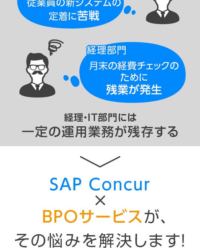 SAP Concur × BPOサービスが、その悩みを解決します！