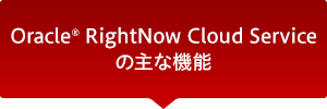 Oracle® RightNow Cloud Serviceの主な機能
